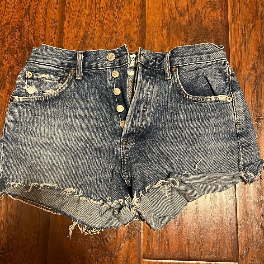 AGOLDE parker denim shorts size 24